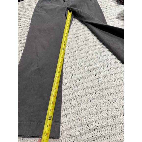 Eddie Bauer Mercer Fit Pants Wide Leg Trousers Womens Size 8 Gray Stretch Chinos - Picture 3 of 13